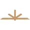 Ekena Millwork Kennewick Timber Gable Bracket, Western Red Cedar, 96"W x 32"H x 1 1/2"D x 5 1/2"F, 8/12 Pitch GBW096X32X0206KEN00SWR - alternate 1